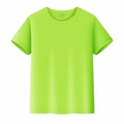 Boys Tshirts Solid Short Sleeve Plain Tops Summer Quick Dry Sports Tees Unisex Toddler Children T Shirt Fashion Daily Playwear Tshirt Tops